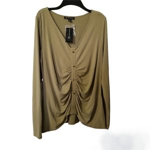 INC International Concepts Ruched Top